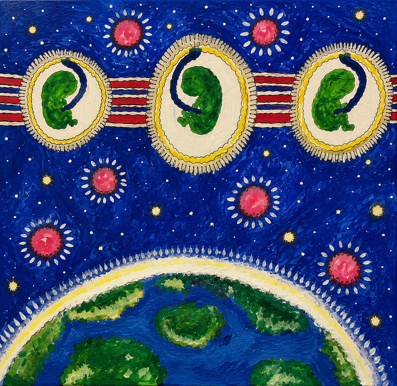 Cosmic Seedlings Digital Print