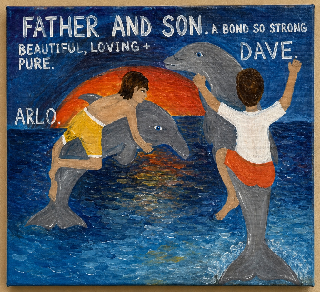 Father and Son Custom Commission Portrait
