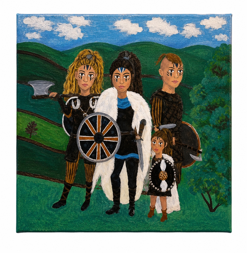 Custom Viking Family Custom Commission Portrait