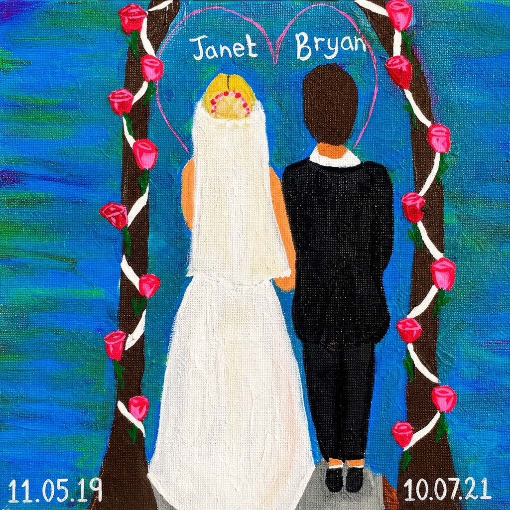 Wedding & Anniversary Custom Commission Portrait