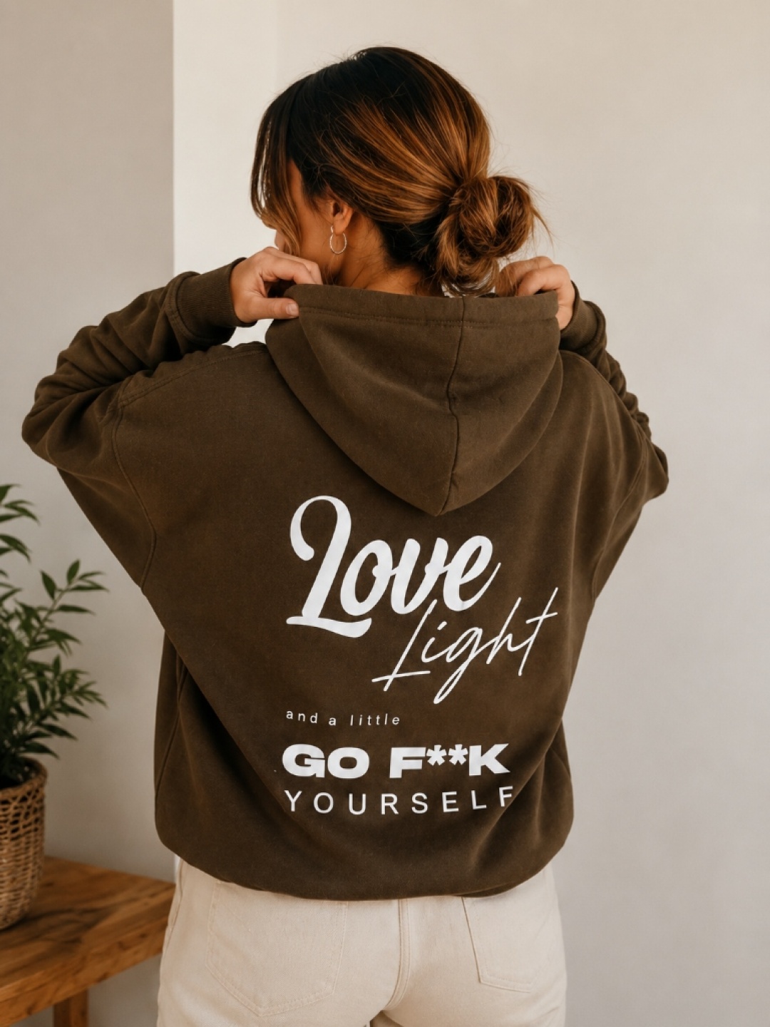 Love Light & a Little go F Yourself Hoodie
